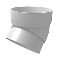 Колено трубы 45° 90 мм Белый Grand Line