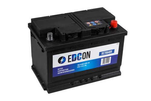 EDCON аккумуляторная батарея! 70Ah 640A + справа 278х175х190 B13