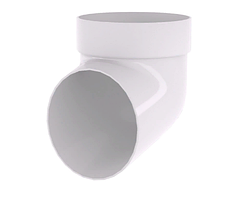 Колено сливное 90 мм Белый Grand Line