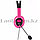 Игровые наушники с микрофоном Харли Квинн X28 розовый, фото 9
