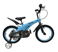 Велосипед MiQilong алюминиевый голубой оригинал детский с холостым ходом 16 размер (536-16)