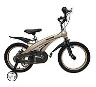 Велосипед MiQilong алюминиевый золотистый оригинал детский с холостым ходом 16 размер (536-16)