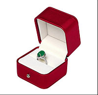 Ювелирная коробочка для кольца бордовая19375-98 .