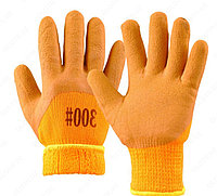 Перчатки прорезиненные оранжевые (оригинал) #300