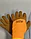 Перчатки прорезиненные оранжевые (оригинал) #300, фото 2