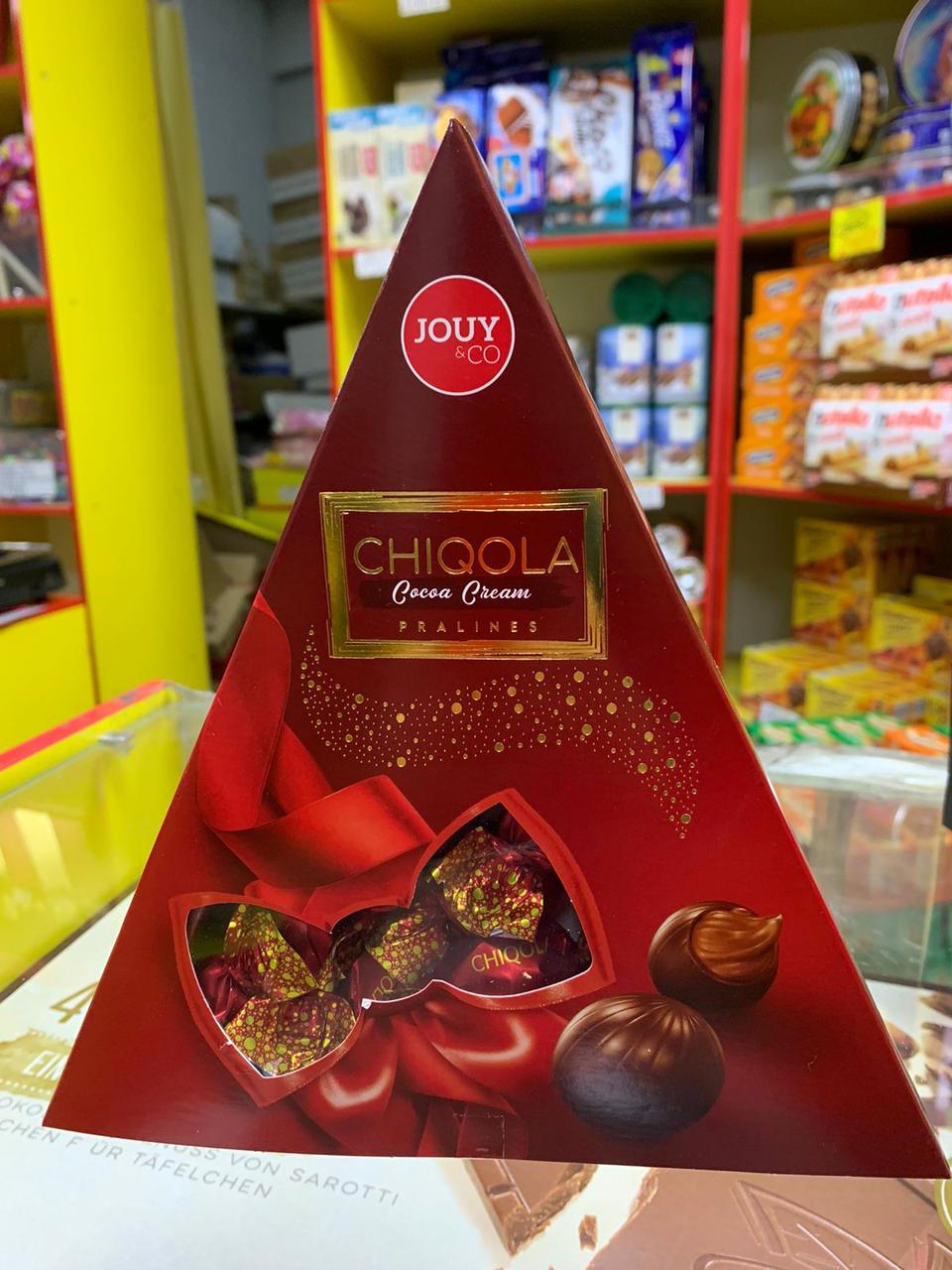 CHIQOLA Пирамидка Шоколадные шарики с начинкой МОЛОЧНЫЙ ШОКОЛАД