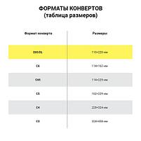 Конверты E65 (110х220 мм), отрывная лента, 80 г/м2, КОМПЛЕКТ 1000 шт., внутренняя запечатка, Е65.01С, фото 5