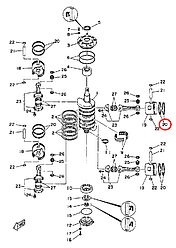 Кольца Yamaha Y 115-225 STD 6E51161003