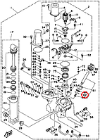 Уплотнительное кольцо трима Yamaha 6H14386400