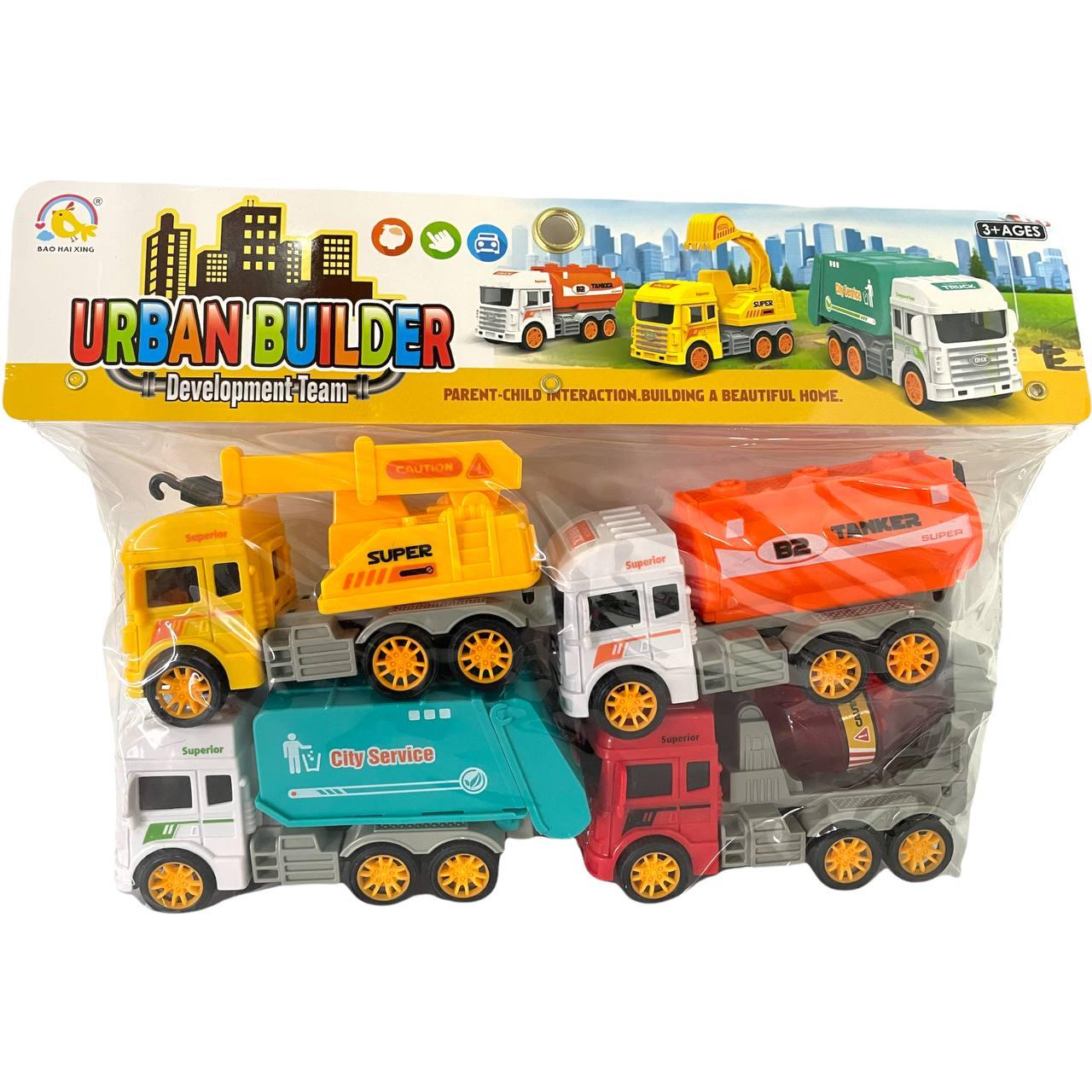 BHX699-21A Urban Bulder Стройтехника 4в1 в пакете, 26*21см
