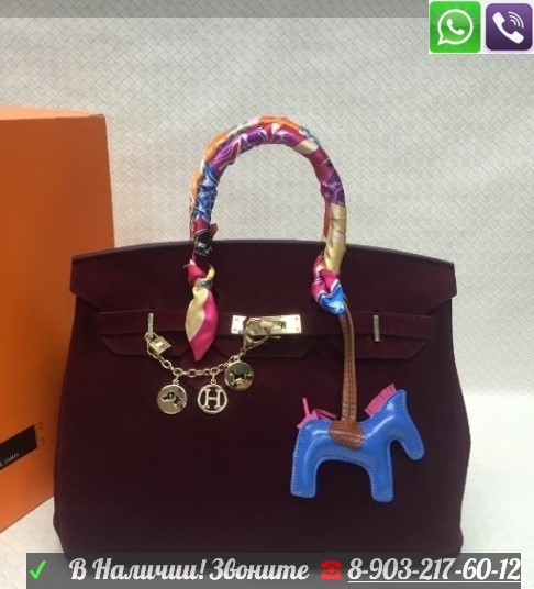 Сумка Hermes Birkin 35 Биркин Замшевая Гермес - фото 3 - id-p99195705