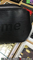 Cумка на пояс Louis Vuitton Supreme LV Луи Виттон поясная Барсетка Красная Черная
