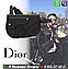 Мужская поясная сумка Dior saddle oblique тканевая барсетка, фото 3