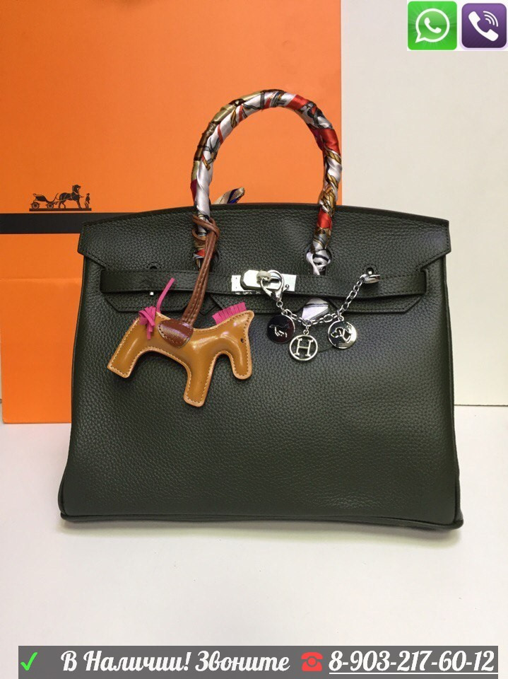 Сумка серая Hermes Birkin Гермес Биркин Эрмес 35 - фото 10 - id-p99196739