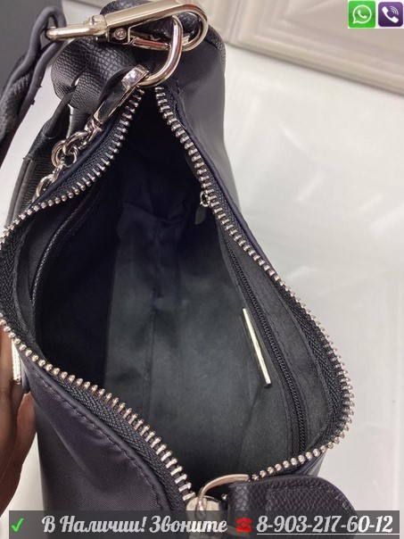 Тканевая сумка Prada с кошельком на ремне - фото 6 - id-p99204328
