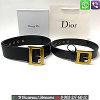 Белбеу Christian Dior Қара 5 см кең