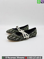 Балетки Dior Диор туфли с буквами CD