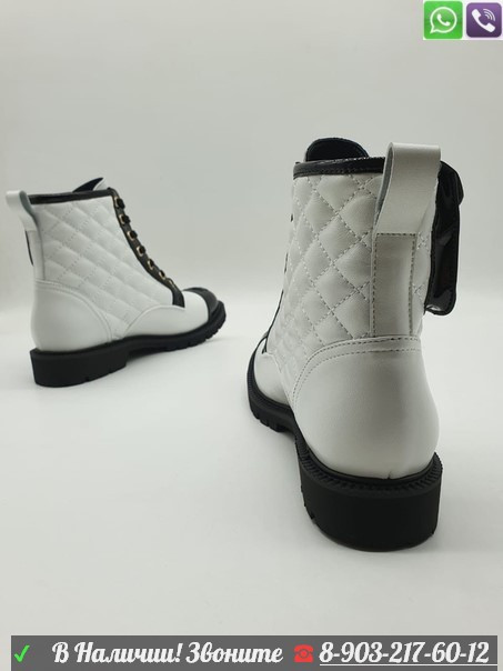 Ботинки Chanel на шнуровке - фото 6 - id-p99209134
