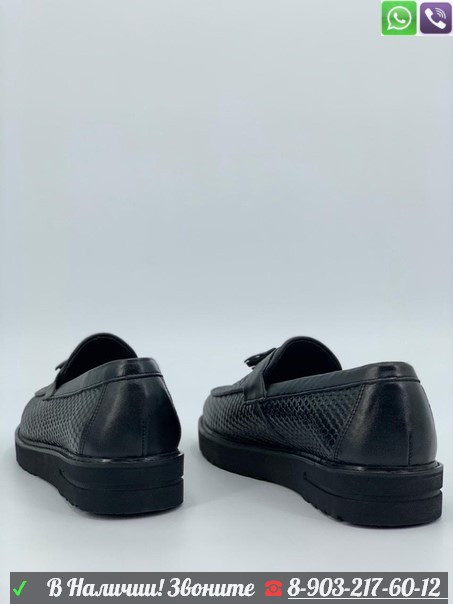 Мокасины Toto Rino кожаные черные - фото 5 - id-p99208154