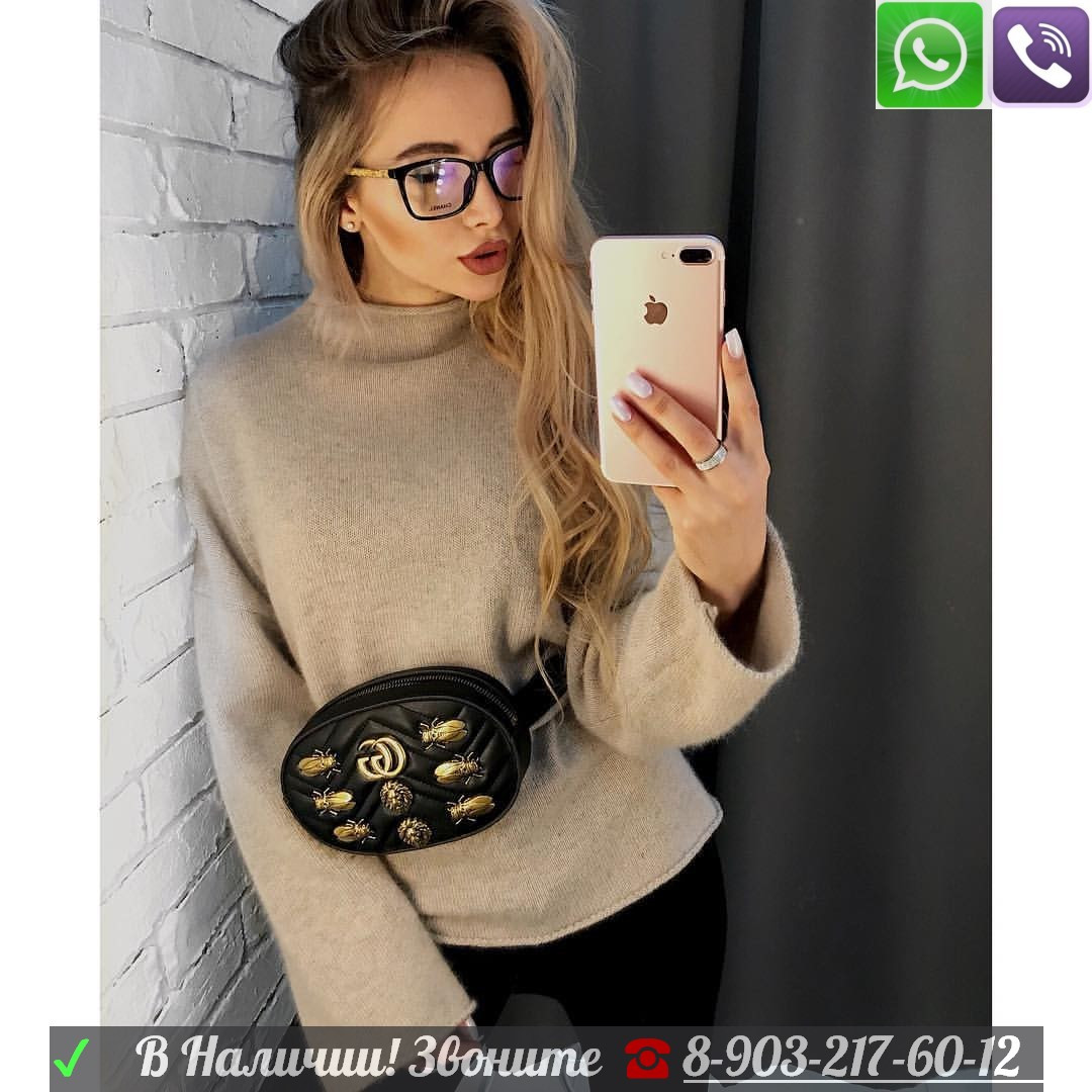 Поясная сумка Gucci с жуками - фото 9 - id-p99195831