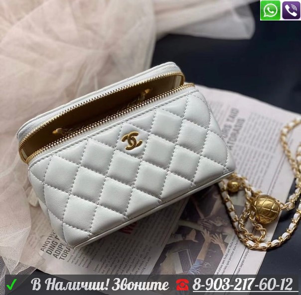 Сумка Chanel стеганная прямоугольная на круговой молнии - фото 6 - id-p99206236