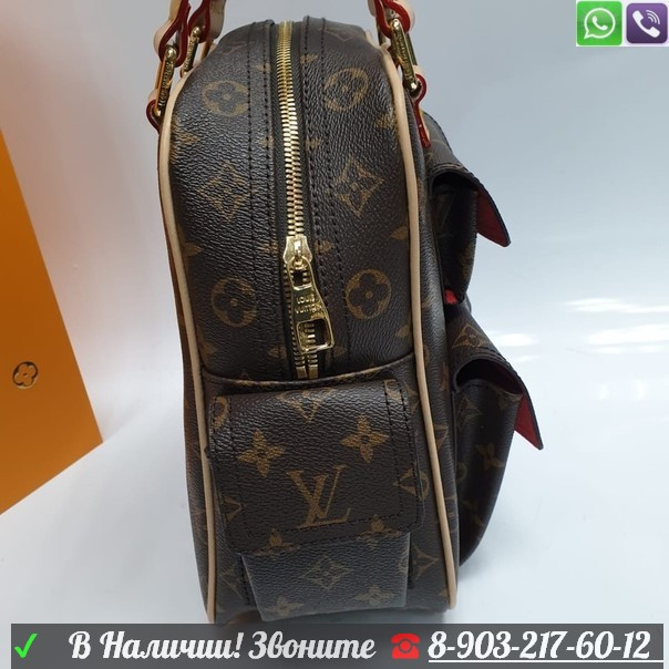 Louis Vuitton сумка коричневая с ручками - фото 2 - id-p99200528