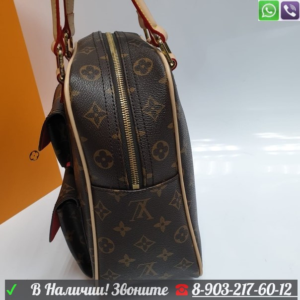 Louis Vuitton сумка коричневая с ручками - фото 5 - id-p99200528