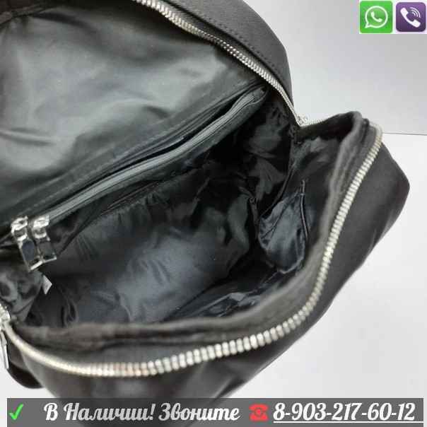 Рюкзак Prada текстильный черный - фото 4 - id-p99207207