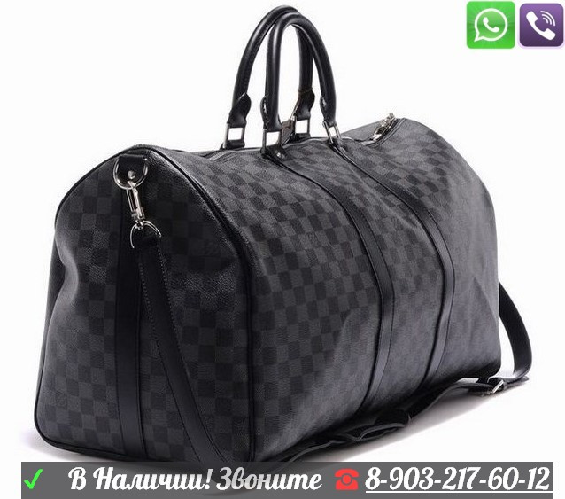 Мужская Louis Vuitton Keepal Graphite Луи Виттон Сумка Дорожная Спорт - фото 5 - id-p99194886