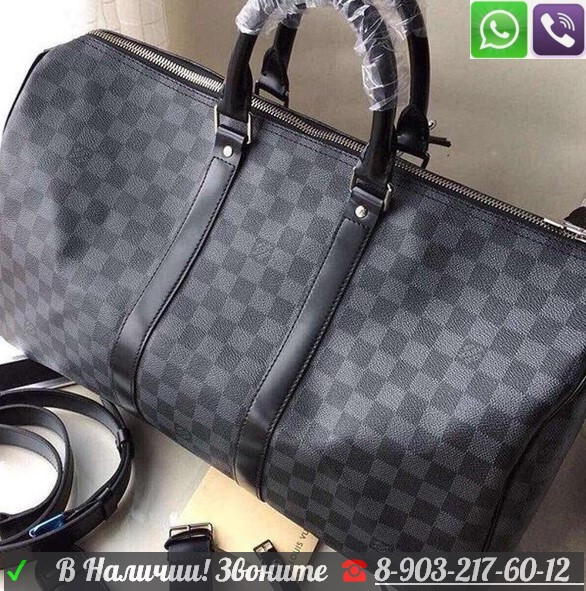 Мужская Louis Vuitton Keepal Graphite Луи Виттон Сумка Дорожная Спорт - фото 6 - id-p99194886