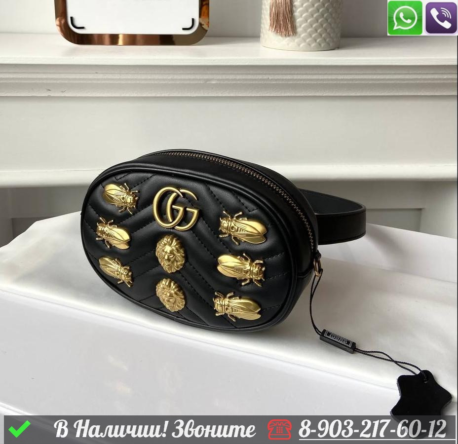 Поясная сумка Gucci GG Marmont - фото 8 - id-p99213038