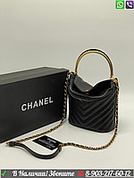 Сумка Chanel клатч круглый Шанель черный