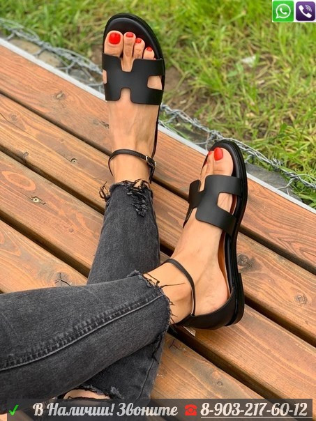 Сандалии Hermes Santorini Sandal - фото 8 - id-p99203442