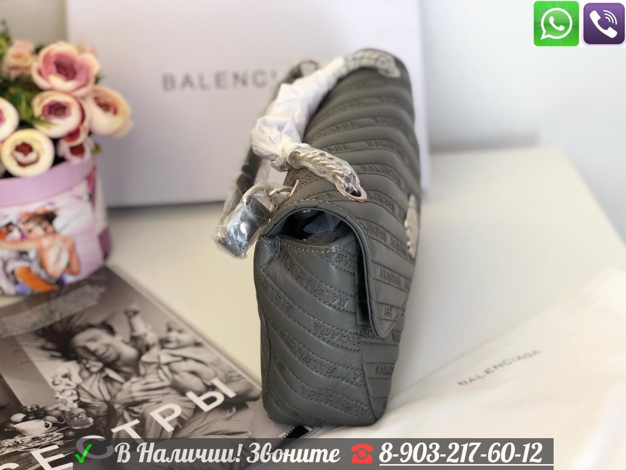 Сумка бордовая Balenciaga BB Round M Баленсиага Charms с брелками