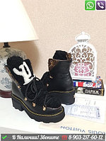Зимние ботинки Louis Vuitton черные