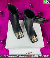 Ботильоны Balenciaga Double Square BB черные