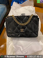 Сумка Chanel Flap 19 большая 30 см Черный