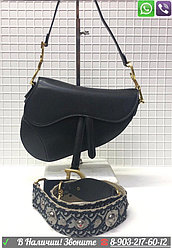 Сумка Christian Dior Saddle Черная Диор