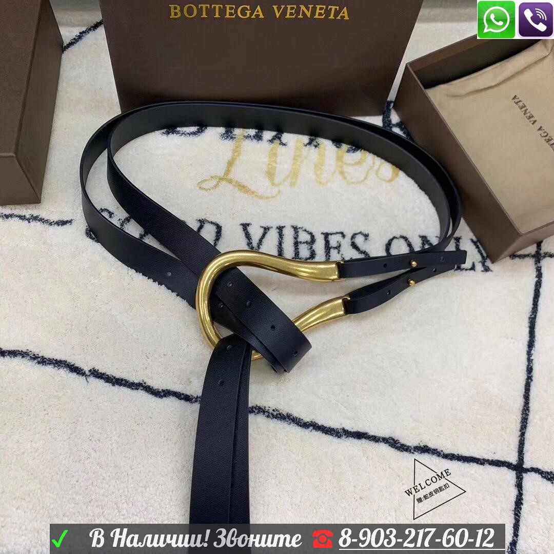 Ремень Bottega Veneta Черный - фото 4 - id-p99206340