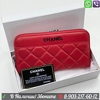 Кошелек Chanel на молнии Красный