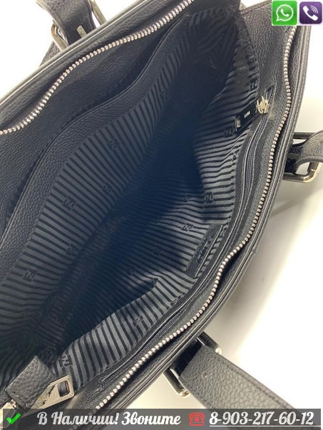 Портфель Fendi кожаный черный - фото 9 - id-p99212166