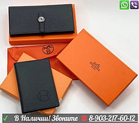 Обложка на паспорт Hermes Черный