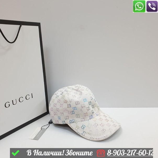 Кепка Gucci GG Черный - фото 4 - id-p99214068