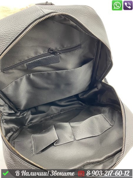 Рюкзак Armani кожаный черный - фото 5 - id-p99214078