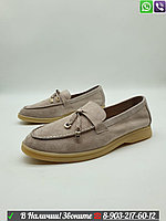 Лоферы Loro Piana замшевые мокасины Лоро Пиана