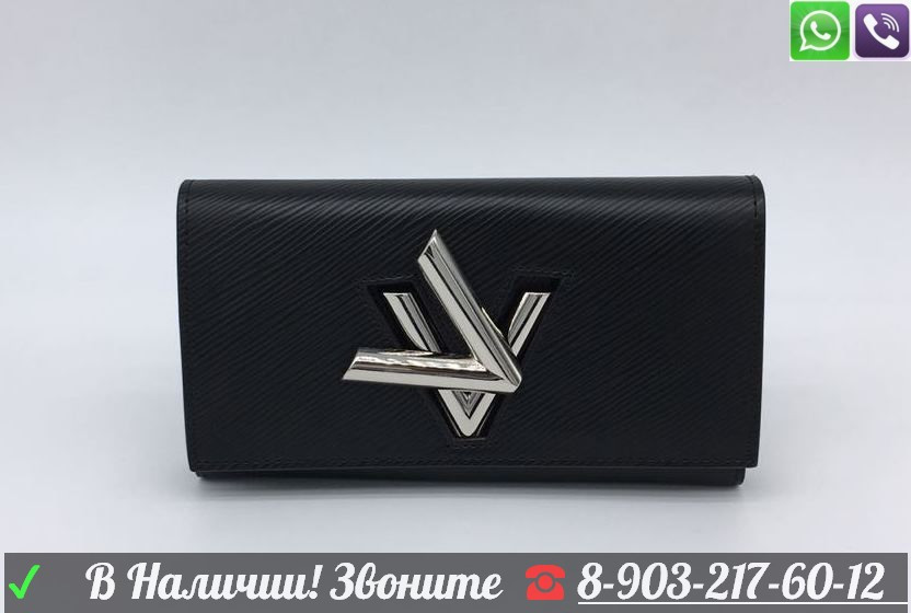 Сумка Louis Vuitton Twist Черный маленький клатч - фото 1 - id-p99196903