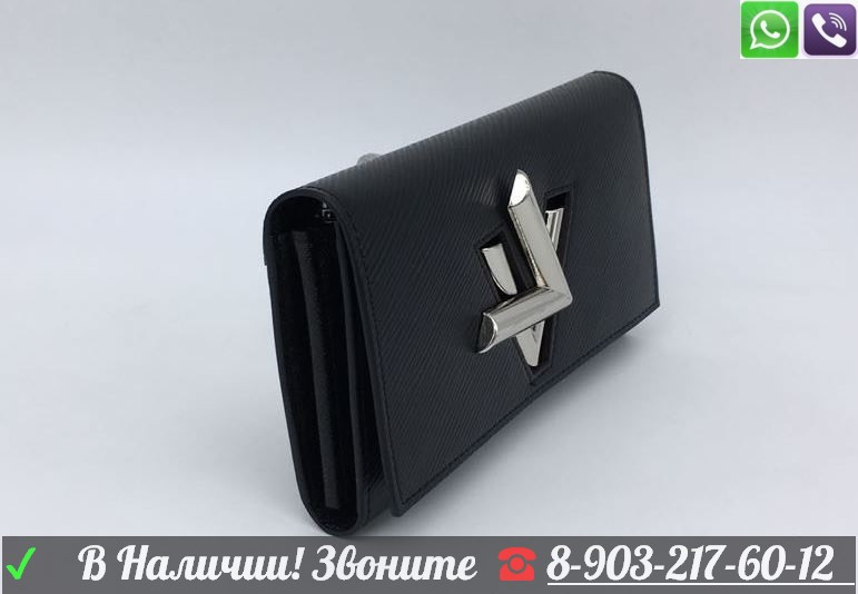 Сумка Louis Vuitton Twist Черный маленький клатч - фото 6 - id-p99196903