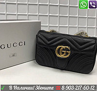 Gucci GG marmont сумка черная