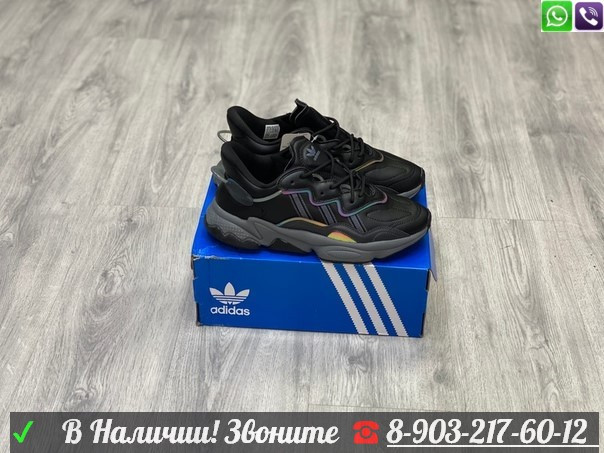 Кроссовки Adidas Ozweego черные - фото 7 - id-p99209266