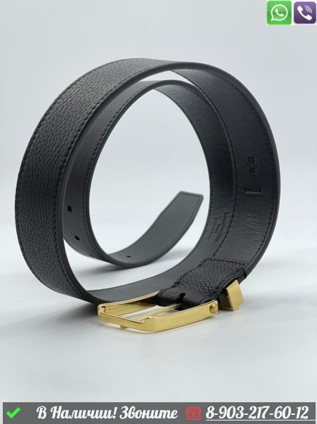 Ремень Louis Vuitton черный - фото 9 - id-p99215681